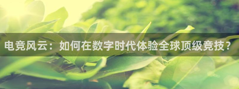 电竞风云：如何在数字时代体验全球顶级竞技？