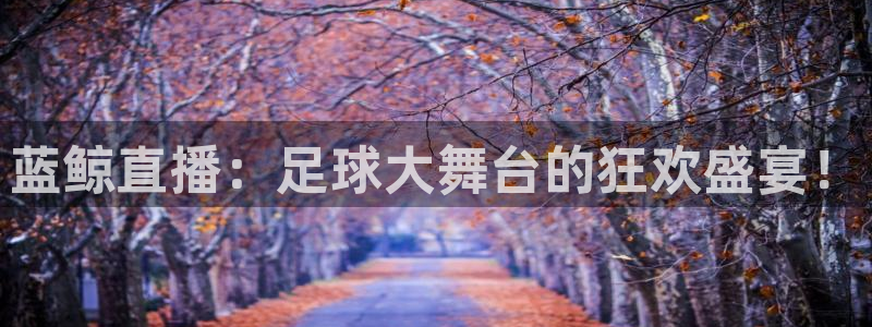 蓝鲸直播：足球大舞台的狂欢盛宴！